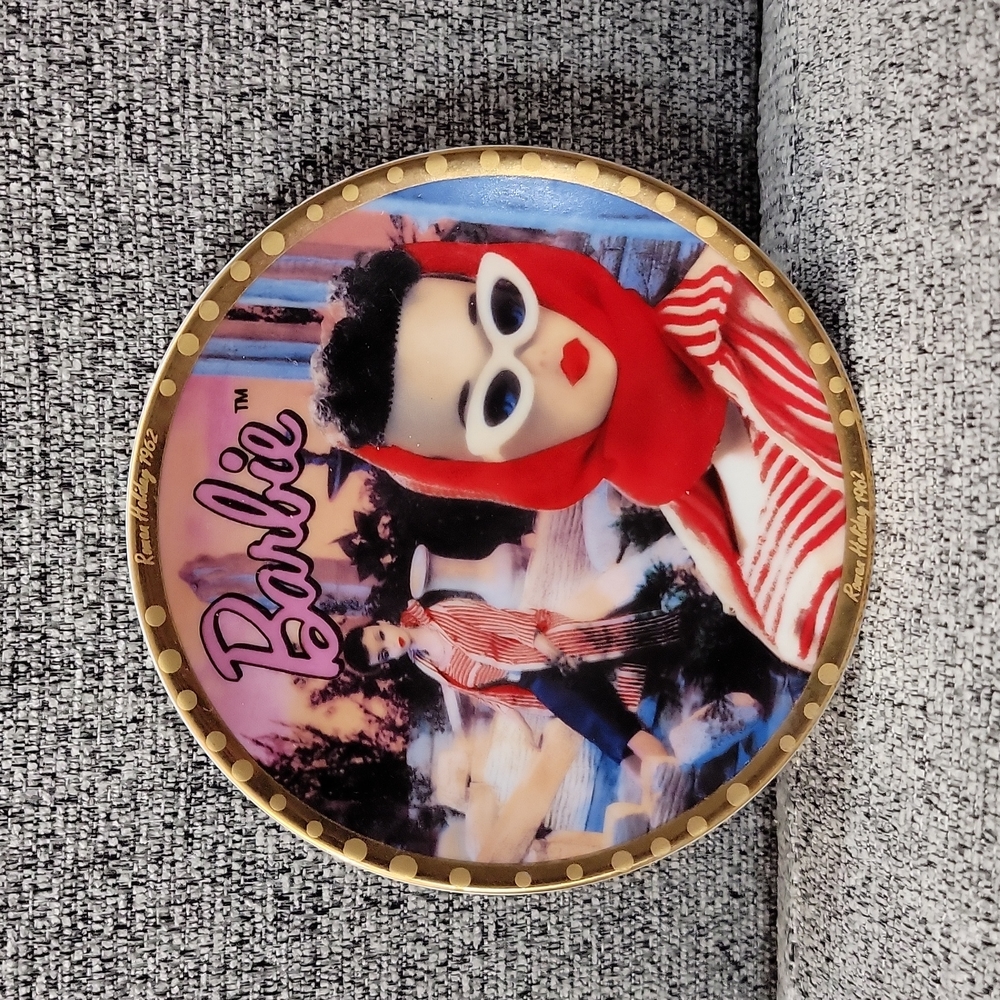 Vintage 1993 "From Barbie with Love" Mini Plate - Roman Holiday 1962